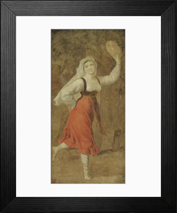 Framed Print : A Dancing Italian Girl, 1813-1816. Creator: CW Eckersberg Framed Print : A Dancing Italian Girl, 1813-1816. Creator: CW Eckersberg