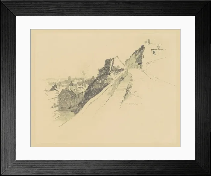 Framed Print : Near Hope Gate, Quebec, 1889. Creator: Charles Herbert Woodbury Framed Print : Near Hope Gate, Quebec, 1889. Creator: Charles Herbert Woodbury