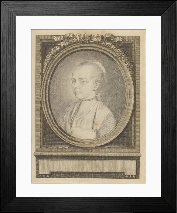 Framed Print : Portrait of a Girl. Creator: Adrian Zingg Framed Print : Portrait of a Girl. Creator: Adrian Zingg