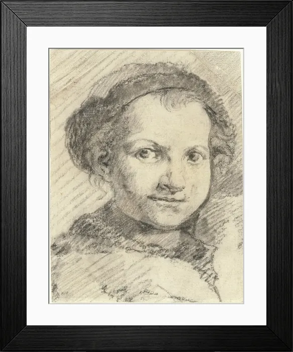 Framed Print : A Boy Smiling, c. 1750. Creator: Francesco Zuccarelli Framed Print : A Boy Smiling, c. 1750. Creator: Francesco Zuccarelli