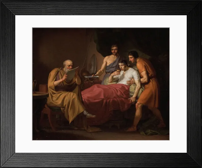Framed Print : Alexander the Great on his Sickbed, 1806. Creator: CW Eckersberg Framed Print : Alexander the Great on his Sickbed, 1806. Creator: CW Eckersberg