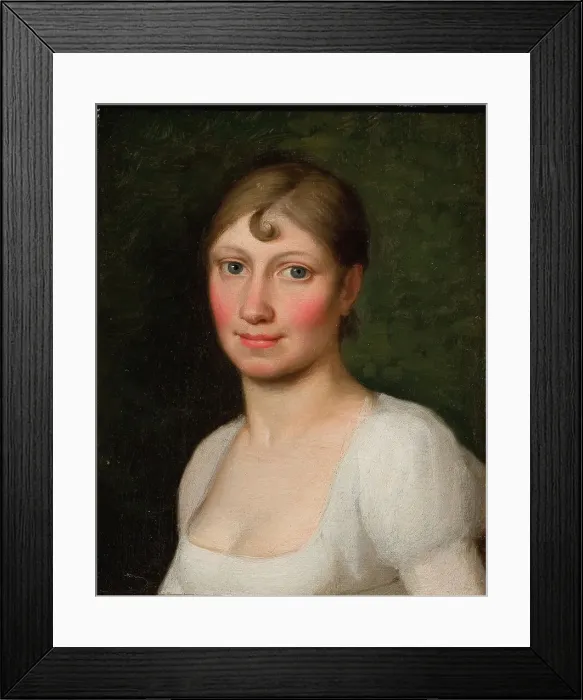 Framed Print : Christine Rebekka Eckersberg, née Hyssing, 1809. Creator: CW Eckersberg Framed Print : Christine Rebekka Eckersberg, née Hyssing, 1809. Creator: CW Eckersberg