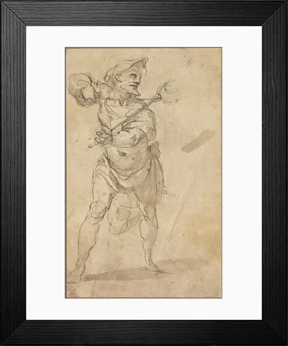 Framed Print : A Tormentor With Tongs. Creator: Zuccaro, Taddeo, follower of
