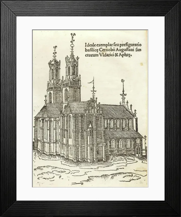 Framed Print : Gloriosorum christi confessorum Uldarici & Symperti, 1516. Creators: Leonhard Beck, Berno of Reichenau. Gloriosorum christi confessorum Uldarici & Symperti, 1516. Creators: Leonhard Beck, Berno of Reichenau Framed Print : Gloriosorum christi confessorum Uldarici & Symperti, 1516. Creators: Leonhard Beck, Berno of Reichenau. Gloriosorum christi confessorum Uldarici & Symperti, 1516. Creators: Leonhard Beck, Berno of Reichenau