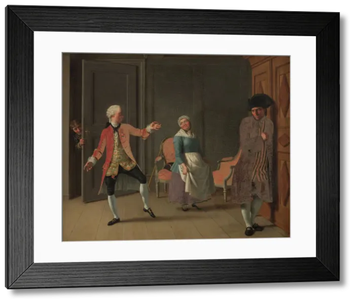 Framed Print : From Ludvig Holberg's Jean de France, Act 1, Scene 6, 1812. Creator: CW Eckersberg. From Ludvig Holberg's Jean de France, Act 1, Scene 6, 1812. Creator: CW Eckersberg Framed Print : From Ludvig Holberg's Jean de France, Act 1, Scene 6, 1812. Creator: CW Eckersberg. From Ludvig Holberg's Jean de France, Act 1, Scene 6, 1812. Creator: CW Eckersberg