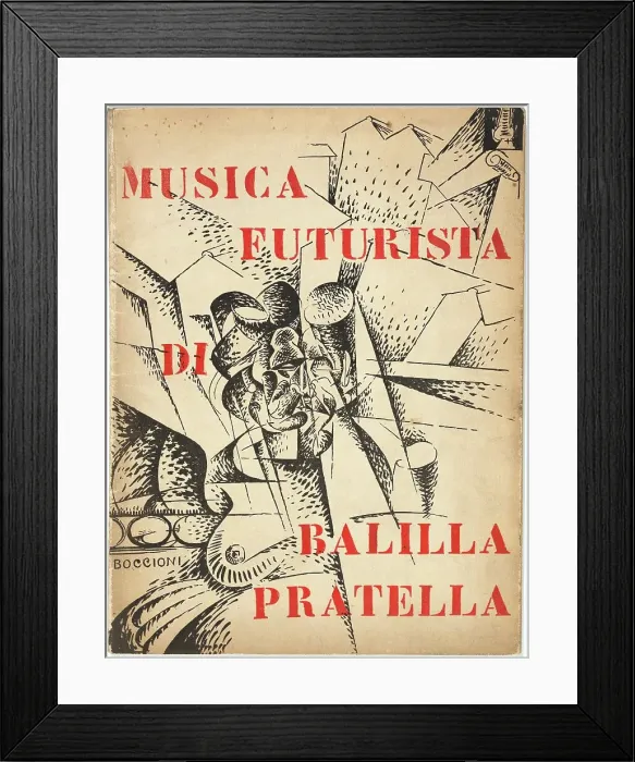 Framed Print : Musica Futurista per Orchestra, 1912. Creators: Umberto Boccioni, Francesco Balilla Pratella Framed Print : Musica Futurista per Orchestra, 1912. Creators: Umberto Boccioni, Francesco Balilla Pratella