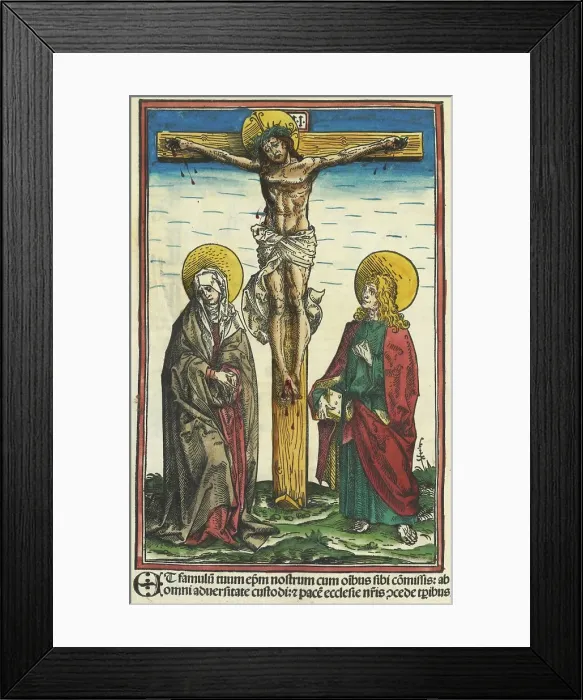 Framed Print : Missal for Passau, 1505. Creators: Hans Burgkmair, the Elder, Erhard Ratdolt Framed Print : Missal for Passau, 1505. Creators: Hans Burgkmair, the Elder, Erhard Ratdolt