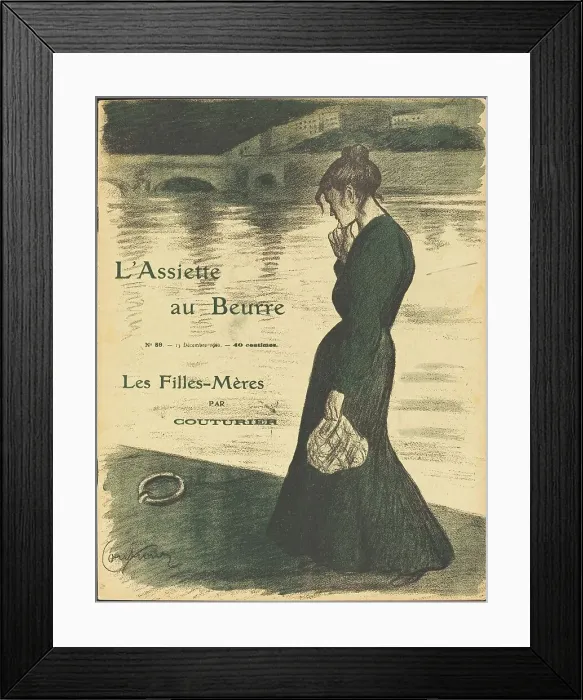 Framed Print : L'Assiette au Beurre, published 1902. Creator: Édouard Couturier Framed Print : L'Assiette au Beurre, published 1902. Creator: Édouard Couturier