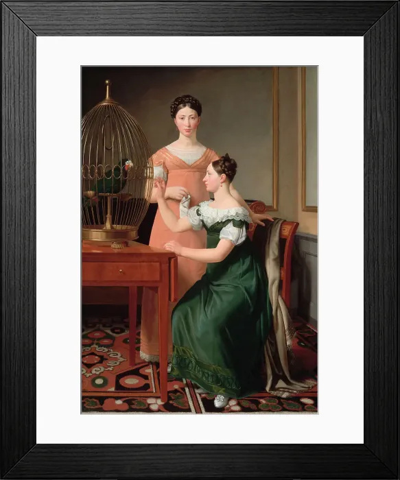 Framed Print : Mendel Levin Nathanson's Elder Daughters, Bella and Hanna; 1820. Creator: CW Eckersberg Framed Print : Mendel Levin Nathanson's Elder Daughters, Bella and Hanna; 1820. Creator: CW Eckersberg