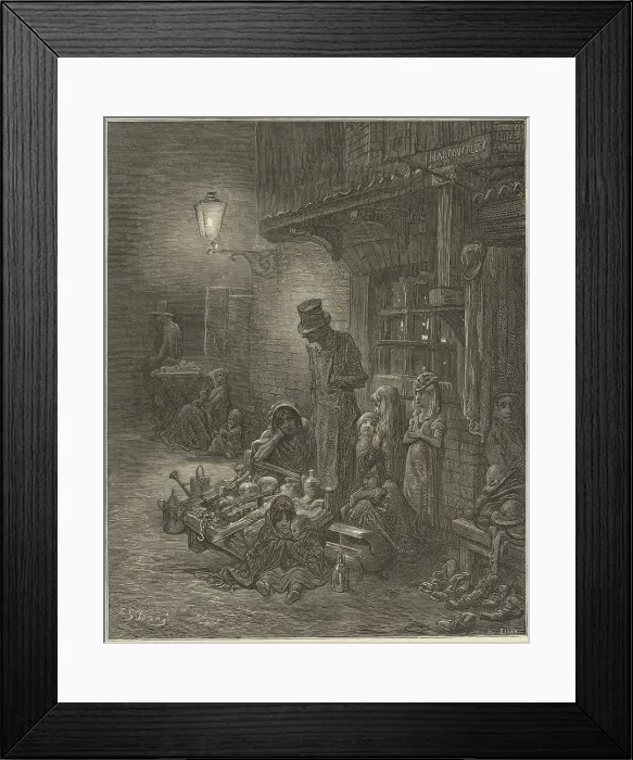 Framed Print : London. A Pilgrimage, 1872. Creators: Gustave Doré, Blanchard Jerrold Framed Print : London. A Pilgrimage, 1872. Creators: Gustave Doré, Blanchard Jerrold