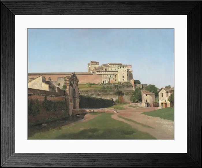 Framed Print : Porta Angelica and Part of the Vatican, 1813. Creator: CW Eckersberg Framed Print : Porta Angelica and Part of the Vatican, 1813. Creator: CW Eckersberg