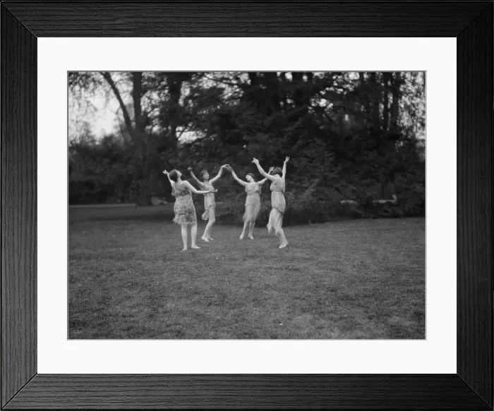 Framed Print : Elizabeth Duncan dancers and children, 1920. Creator: Arnold Genthe Framed Print : Elizabeth Duncan dancers and children, 1920. Creator: Arnold Genthe