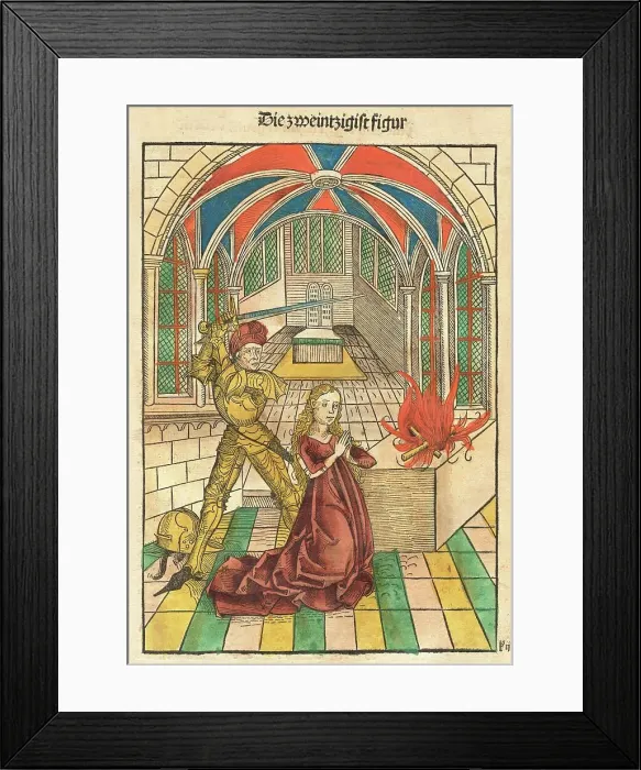 Framed Print : Der Schatzbehalter oder Schrein der waren Reichtümer des Heils und ewige Seligkeit, 1491. Creators: Stephan Fridolin, Michael Wolgemut, Wilhelm Pleydenwurff Framed Print : Der Schatzbehalter oder Schrein der waren Reichtümer des Heils und ewige Seligkeit, 1491. Creators: Stephan Fridolin, Michael Wolgemut, Wilhelm Pleydenwurff