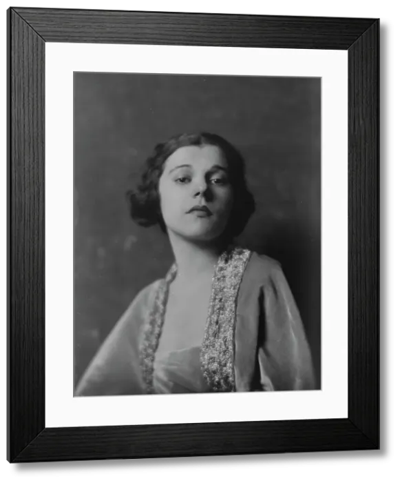 Framed Print : Gervais, Blanche, Miss, portrait photograph, not before 1916. Creator: Arnold Genthe Framed Print : Gervais, Blanche, Miss, portrait photograph, not before 1916. Creator: Arnold Genthe