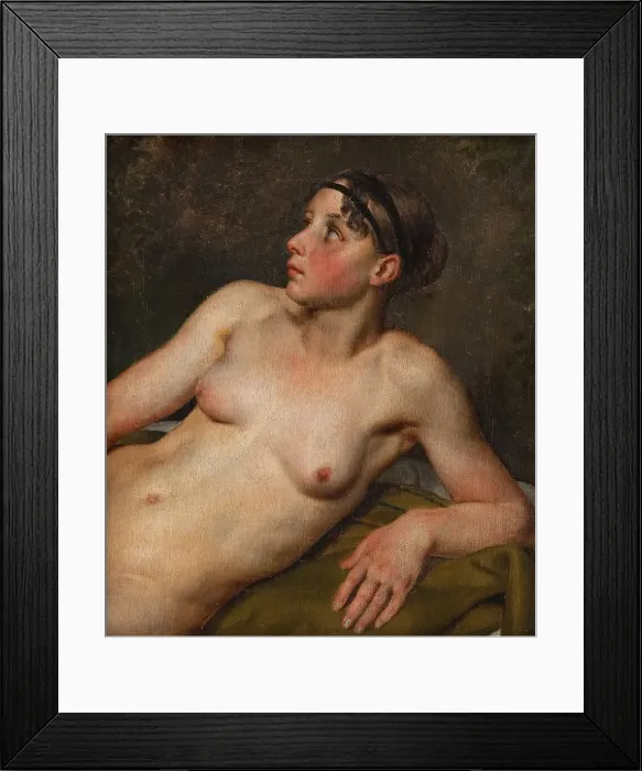 Framed Print : Reclining Female Nude, 1811. Creator: CW Eckersberg Framed Print : Reclining Female Nude, 1811. Creator: CW Eckersberg