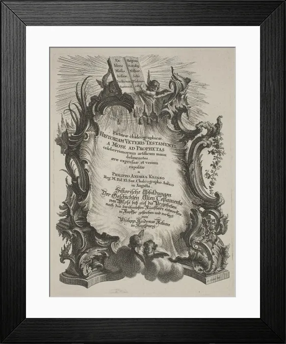 Framed Print : Picturae Chalcographicae Historiam Veteris et Novi Testamenti, 1758. Creator: Philipp Andreas Kilian Framed Print : Picturae Chalcographicae Historiam Veteris et Novi Testamenti, 1758. Creator: Philipp Andreas Kilian