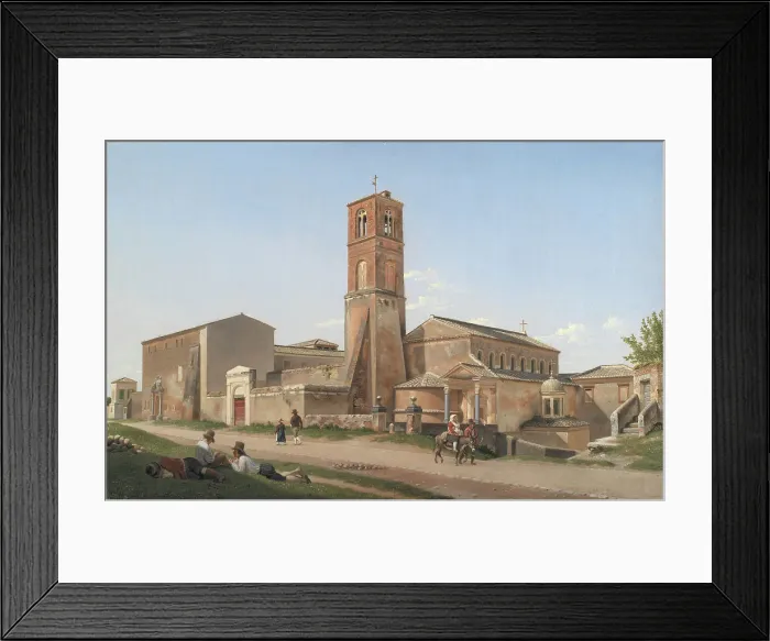 Framed Print : Sant'Agnese fuori le mura, Rome, 1815. Creator: CW Eckersberg Framed Print : Sant'Agnese fuori le mura, Rome, 1815. Creator: CW Eckersberg