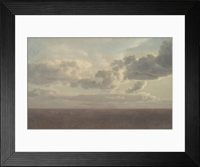 Framed Print : Study of Clouds over the Sea;A Cloudscape, 1826. Creator: CW Eckersberg Framed Print : Study of Clouds over the Sea;A Cloudscape, 1826. Creator: CW Eckersberg