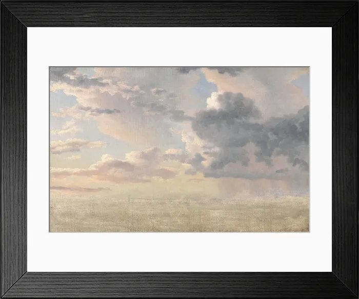 Framed Print : Study of Clouds over the Sound, 1826. Creator: CW Eckersberg Framed Print : Study of Clouds over the Sound, 1826. Creator: CW Eckersberg