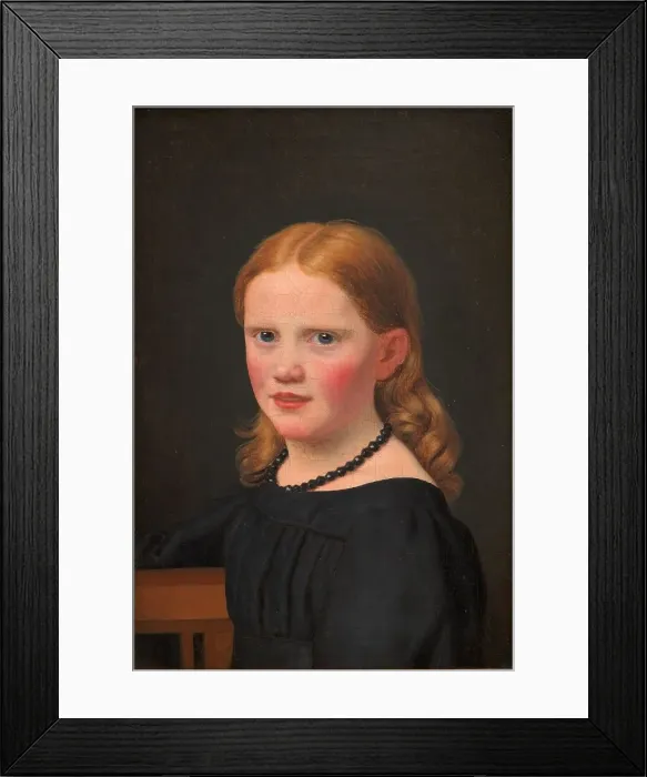 Framed Print : The Artist's Daughter, Emilie, 1827. Creator: CW Eckersberg Framed Print : The Artist's Daughter, Emilie, 1827. Creator: CW Eckersberg