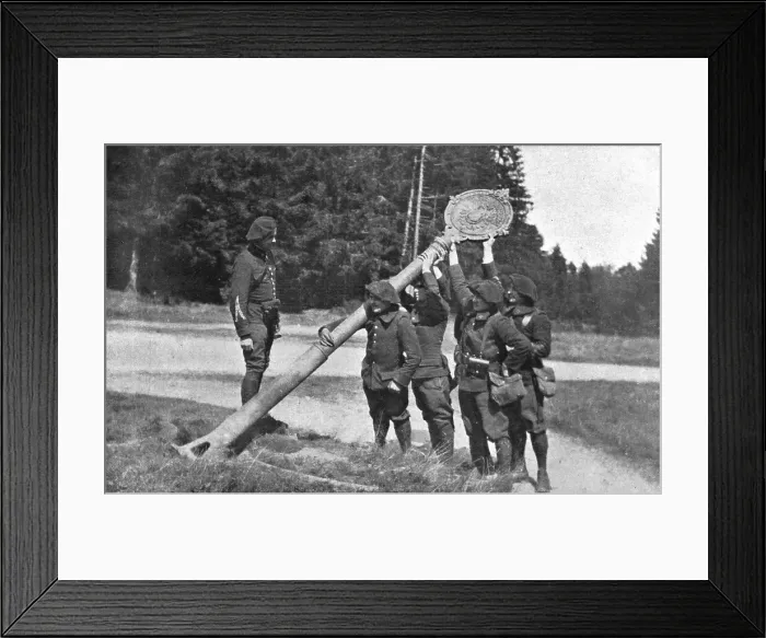 Framed Print : En Alsace et sur la Frontiere, 1914. Creator: Unknown Framed Print : En Alsace et sur la Frontiere, 1914. Creator: Unknown