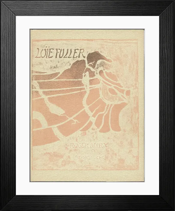 Framed Print : La Loïe Fuller, 1904. Creators: Pierre Roche, Roger Marx Framed Print : La Loïe Fuller, 1904. Creators: Pierre Roche, Roger Marx