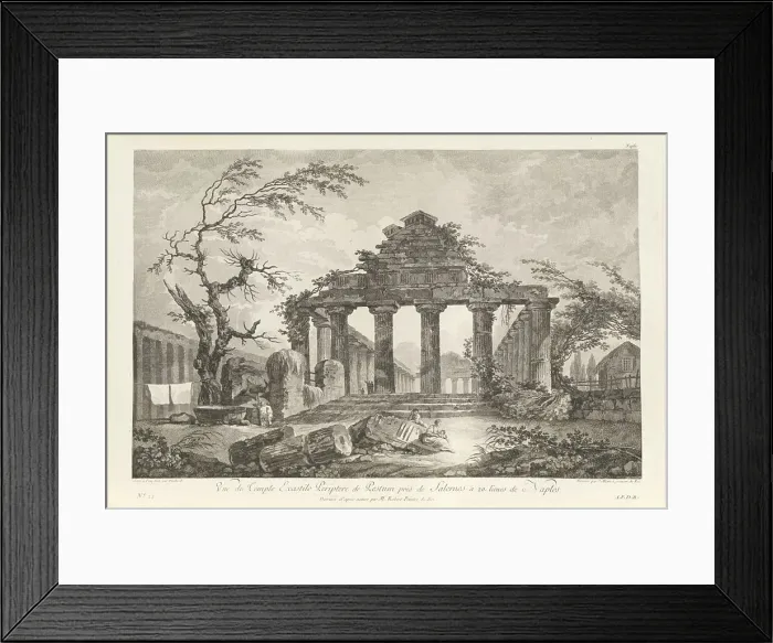 Framed Print : Voyage Pittoresque Ou Description Des Royaumes De Naples Et De Sicile (vol. 3), pub. 1781-1786. Creator: Jean Claude Richard de Saint-Non Framed Print : Voyage Pittoresque Ou Description Des Royaumes De Naples Et De Sicile (vol. 3), pub. 1781-1786. Creator: Jean Claude Richard de Saint-Non