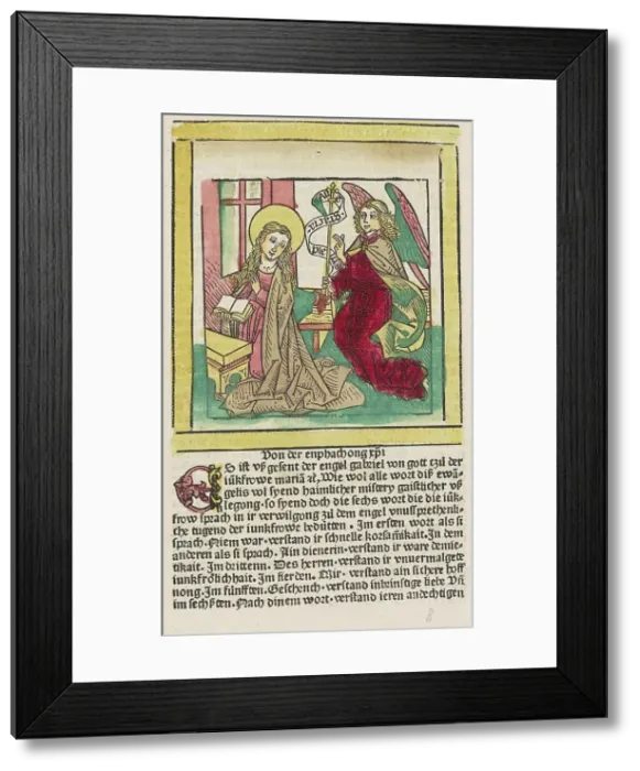 Framed Print : Gaistliche usslegong des lebes Jhesu Cristi, c. 1482. Creators: Ludwig Schongauer, Ludolph of Saxony Framed Print : Gaistliche usslegong des lebes Jhesu Cristi, c. 1482. Creators: Ludwig Schongauer, Ludolph of Saxony