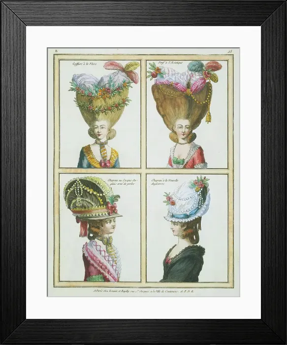 Framed Print : Galerie des modes et costumes francais... (volume I), published 1778 / 1780. Creator: Unknown Framed Print : Galerie des modes et costumes francais... (volume I), published 1778 / 1780. Creator: Unknown