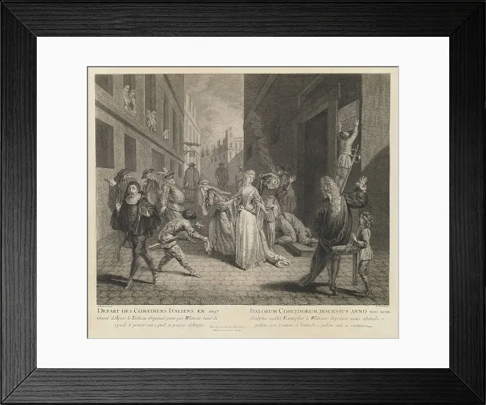 Framed Print : L'oeuvre d'Antoine Watteau (volume II), c. 1740. Creator: Various Artists after Antoine Watteau Framed Print : L'oeuvre d'Antoine Watteau (volume II), c. 1740. Creator: Various Artists after Antoine Watteau