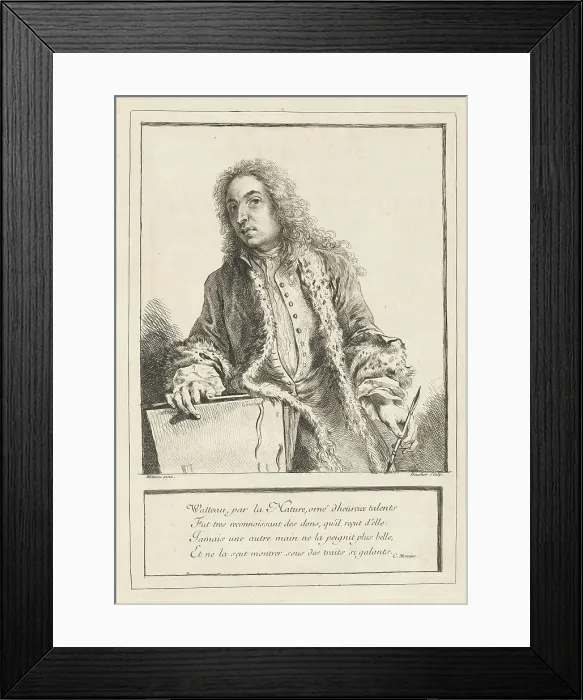 Framed Print : Figures de différents caractères, de Paysages, et d'Etudes dessinées d'après nature... c. 1726. Creator: Various Artists after Antoine Watteau Framed Print : Figures de différents caractères, de Paysages, et d'Etudes dessinées d'après nature... c. 1726. Creator: Various Artists after Antoine Watteau