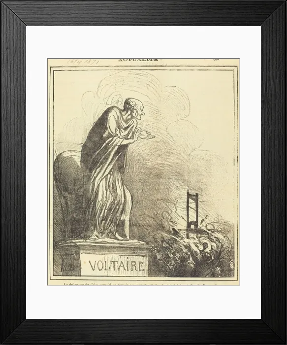Framed Print : Le défenseur de Calas consolé... 1871. Creator: Honore Daumier Framed Print : Le défenseur de Calas consolé... 1871. Creator: Honore Daumier