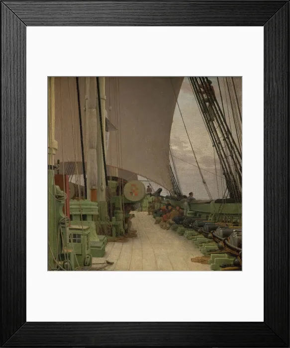 Framed Print : The Starboard Battery and the Deck of the Corvette Najaden, 1833. Creator: CW Eckersberg. The Starboard Battery and the Deck of the Corvette Najaden, 1833. Creator: CW Eckersberg Framed Print : The Starboard Battery and the Deck of the Corvette Najaden, 1833. Creator: CW Eckersberg. The Starboard Battery and the Deck of the Corvette Najaden, 1833. Creator: CW Eckersberg