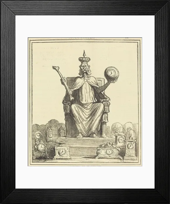 Framed Print : Successeur de Charlemagne, 1871. Creator: Honore Daumier Framed Print : Successeur de Charlemagne, 1871. Creator: Honore Daumier