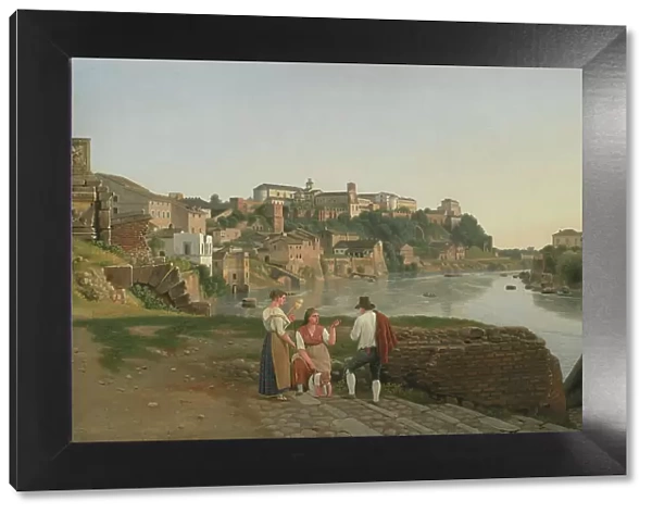 View of the Tiber near Ponte Rotto, 1814-1817. Creator: CW Eckersberg