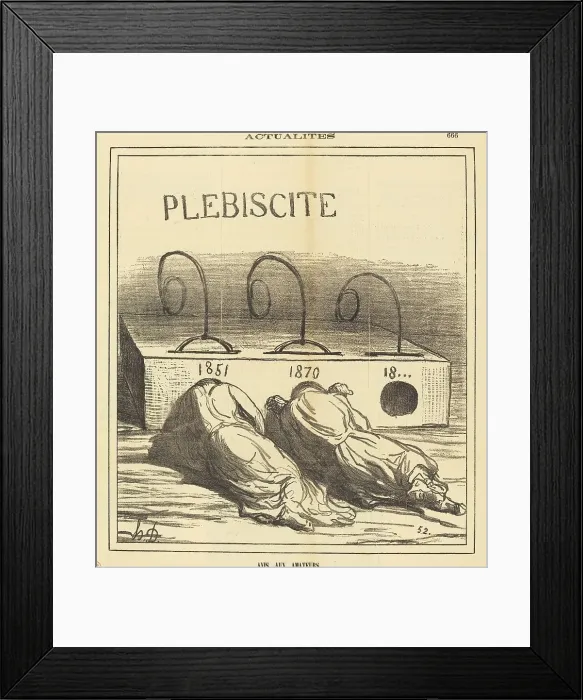 Framed Print : Avis aux amateurs, 1871. Creator: Honore Daumier Framed Print : Avis aux amateurs, 1871. Creator: Honore Daumier