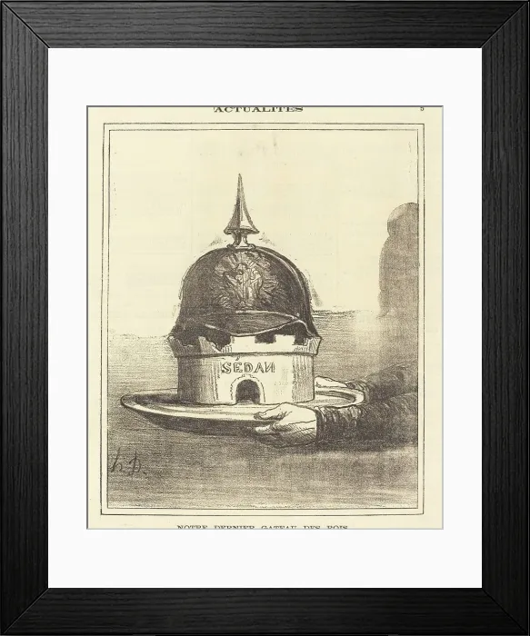 Framed Print : Notre dernier gateau des rois, 1872. Creator: Honore Daumier Framed Print : Notre dernier gateau des rois, 1872. Creator: Honore Daumier