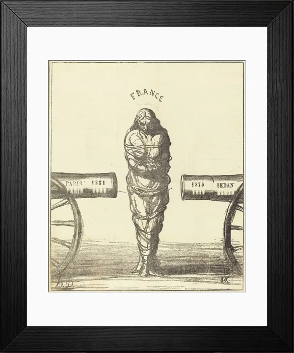 Framed Print : Histoire d'un règne, 1870. Creator: Honore Daumier Framed Print : Histoire d'un règne, 1870. Creator: Honore Daumier