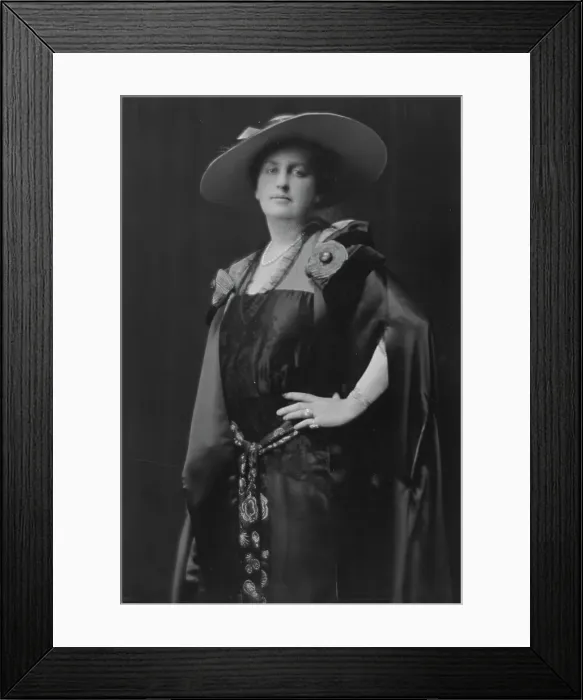 Framed Print : Goldman, Henry, Mrs. portrait photograph, 1917 May 19. Creator: Arnold Genthe Framed Print : Goldman, Henry, Mrs. portrait photograph, 1917 May 19. Creator: Arnold Genthe