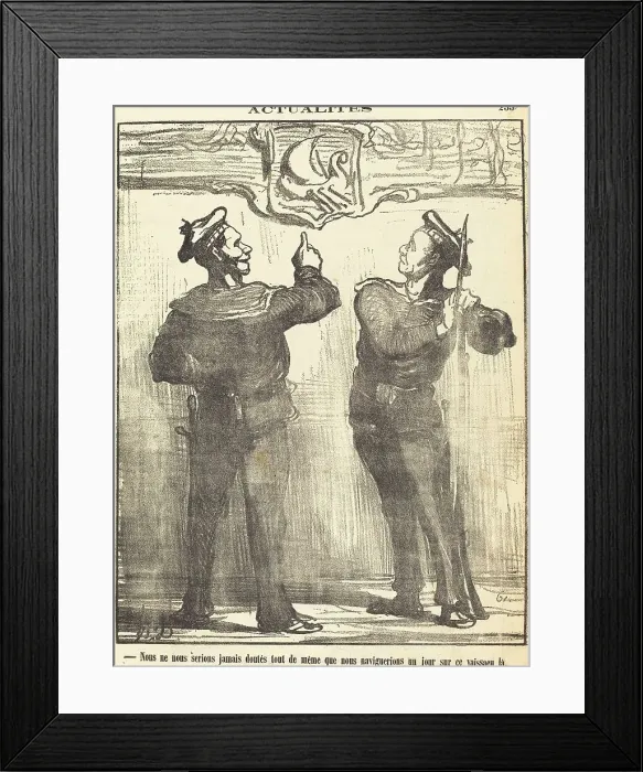 Framed Print : Nous ne nous serions jamais douté tout de même... 1870. Creator: Honore Daumier Framed Print : Nous ne nous serions jamais douté tout de même... 1870. Creator: Honore Daumier
