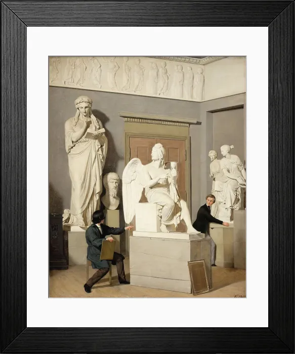 Framed Print : The Plaster Cast Collection in the Royal Academy of Fine Arts, 1843. Creator: Julius Exner Framed Print : The Plaster Cast Collection in the Royal Academy of Fine Arts, 1843. Creator: Julius Exner