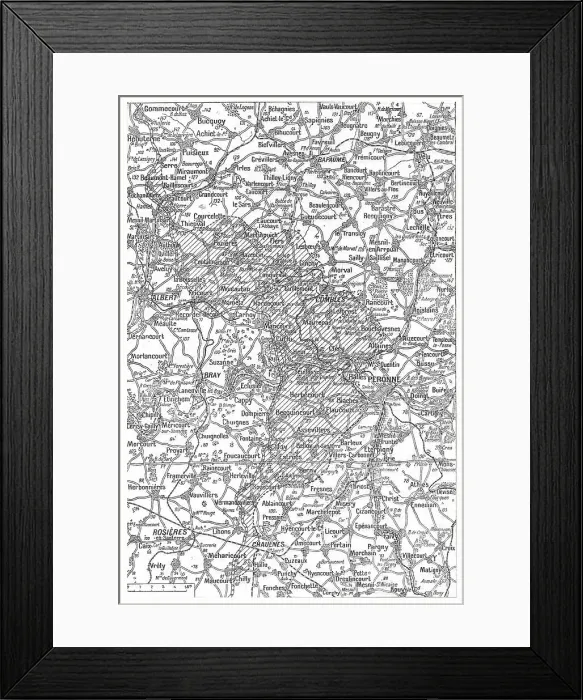 Framed Print : L'offensive de la Somme; L'avance franco-britannique sur la Somme a la date 20 septembre, 1916. Creator: Unknown Framed Print : L'offensive de la Somme; L'avance franco-britannique sur la Somme a la date 20 septembre, 1916. Creator: Unknown
