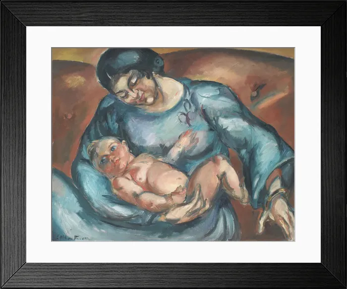 Framed Print : Mother's Love, 1914. Creator: Othon Friesz Framed Print : Mother's Love, 1914. Creator: Othon Friesz