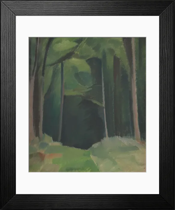 Framed Print : Inside the Wood;A Path in a Wood, 1917. Creator: Harald Giersing Framed Print : Inside the Wood;A Path in a Wood, 1917. Creator: Harald Giersing