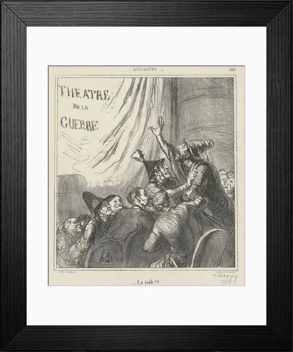 Framed Print : La toile!!!, 19th century. Creator: Honore Daumier Framed Print : La toile!!!, 19th century. Creator: Honore Daumier