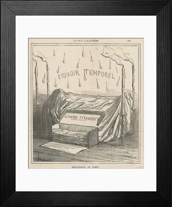 Framed Print : Requiescat in pace!, 19th century. Creator: Honore Daumier