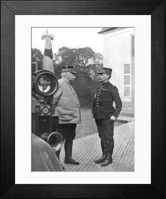 Framed Print : Deux Chefs; Joffre et Foch, 1914. Creator: Unknown Framed Print : Deux Chefs; Joffre et Foch, 1914. Creator: Unknown