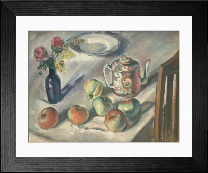 Framed Print : Still Life with Apples, 1915. Creator: Othon Friesz Framed Print : Still Life with Apples, 1915. Creator: Othon Friesz