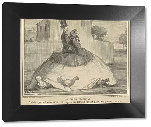 Une erreur excusable, 19th century. Creator: Honore Daumier