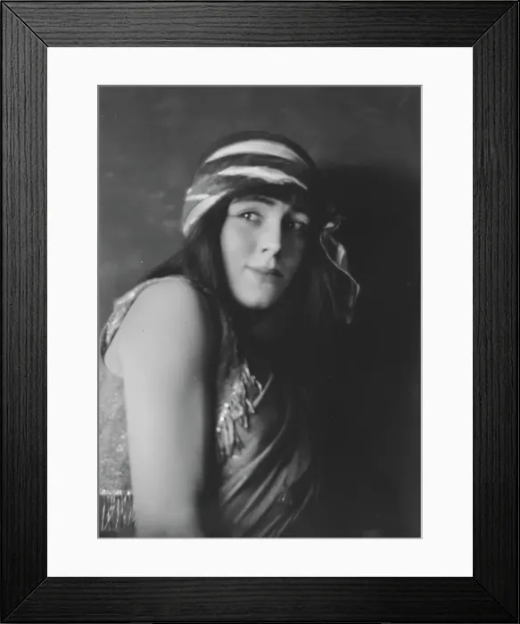 Framed Print : Fontaine, Miss, portrait photograph, 1916 Feb. 2. Creator: Arnold Genthe Framed Print : Fontaine, Miss, portrait photograph, 1916 Feb. 2. Creator: Arnold Genthe